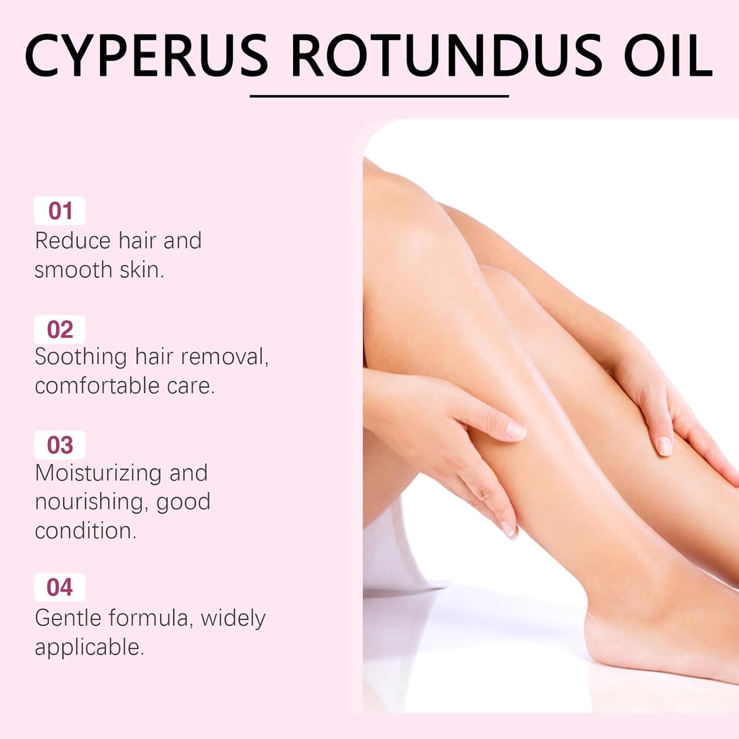 Cyperus Rotundus Oil for Hair Reduction